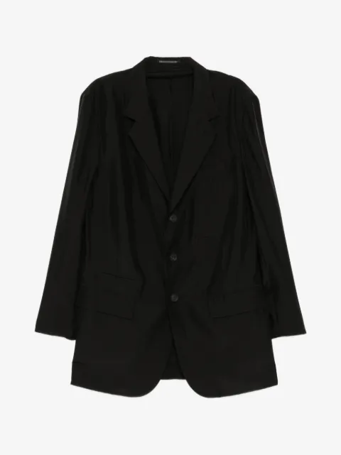 Yohji Yamamoto notched-lapel long-sleeve jacket