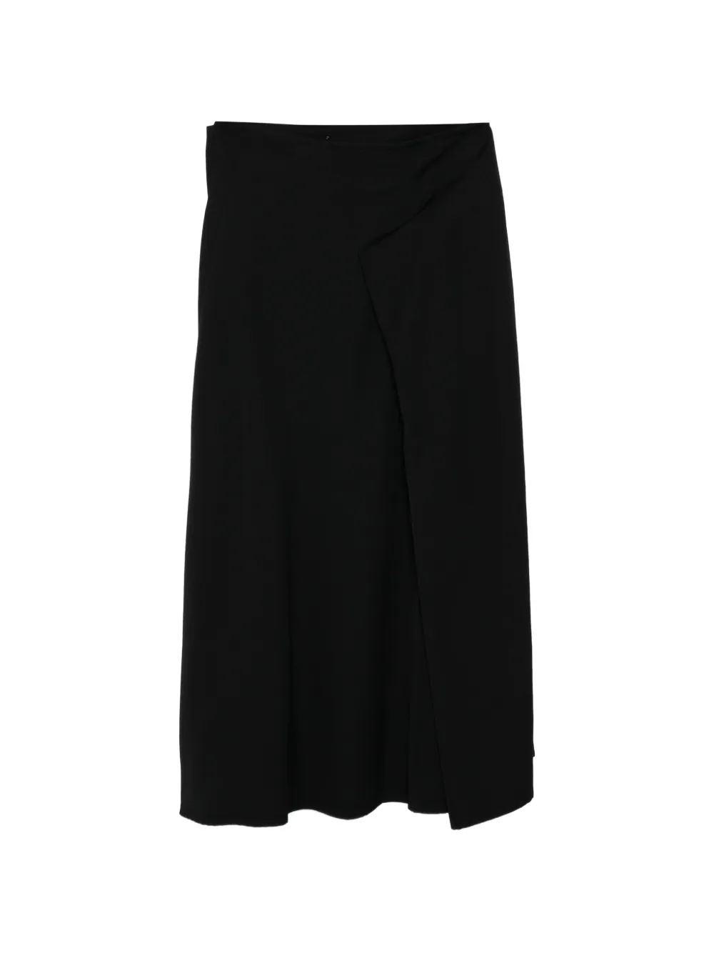 Yohji Yamamoto Gabardine midi-rok Zwart