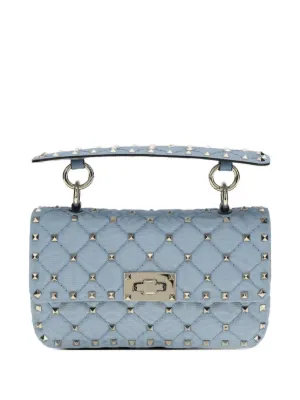 Valentino Garavani ロックスタッズ スパイク モアレ ショルダーバッグ
