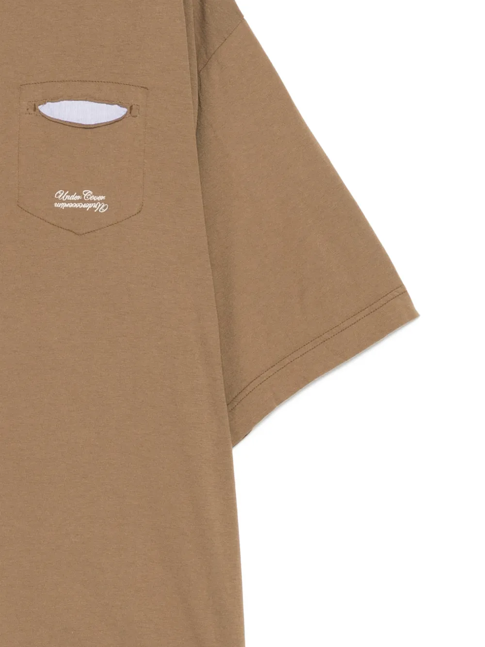 Undercover T-shirt met vlakken Bruin