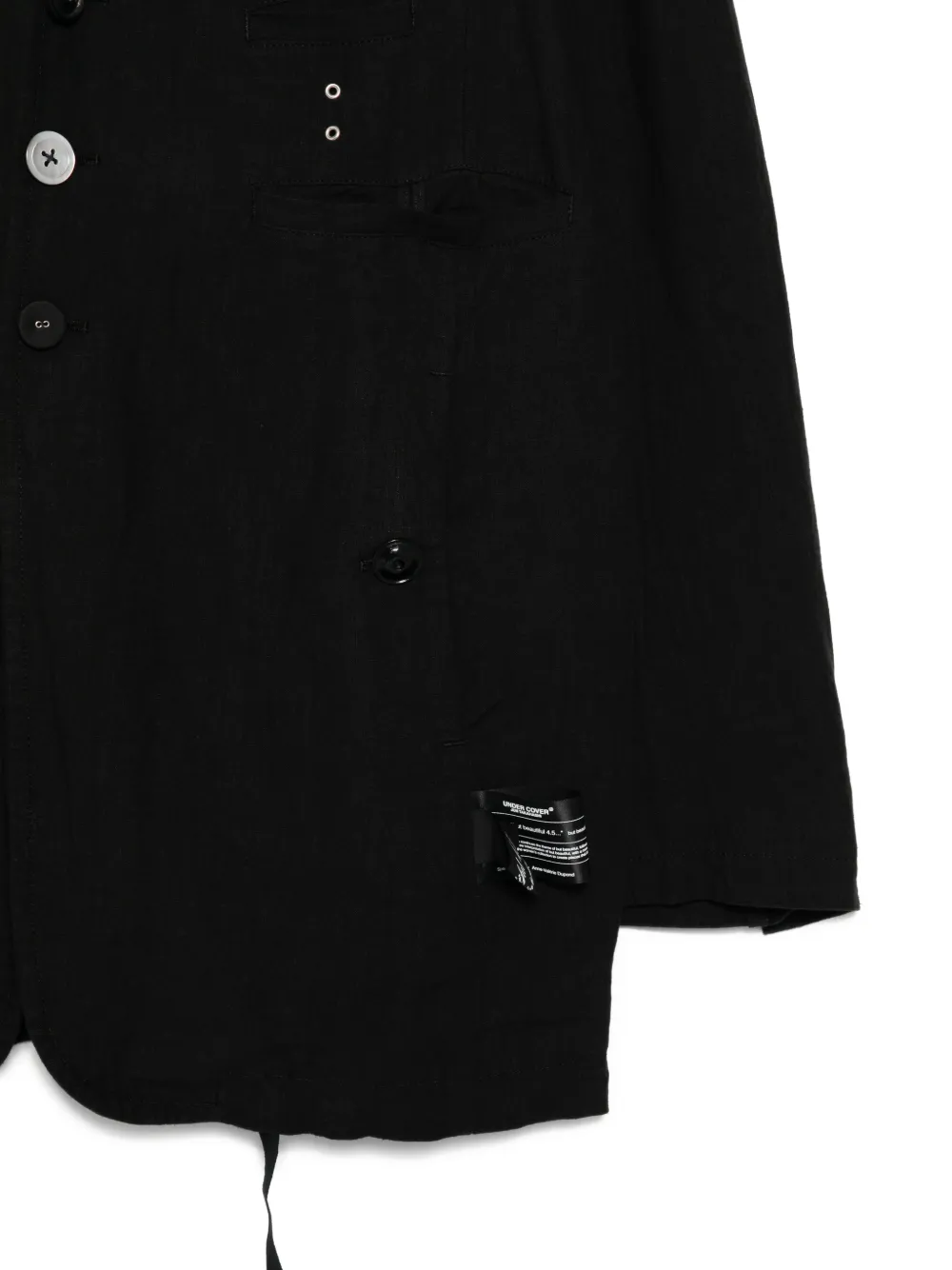 Undercover Linnen blazer Zwart