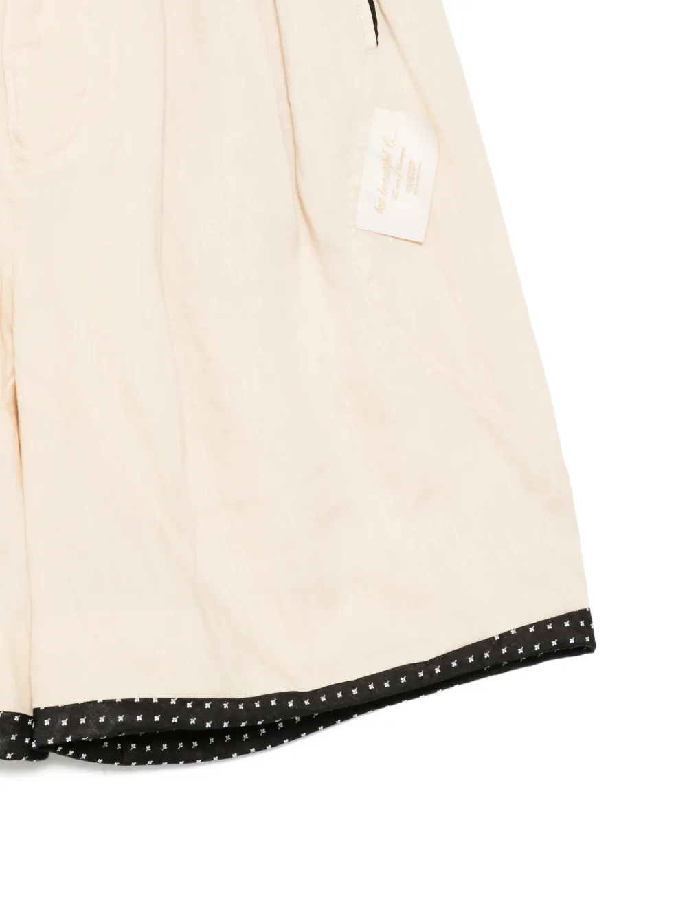 Undercover Shorts met contrasterende afwerking Beige