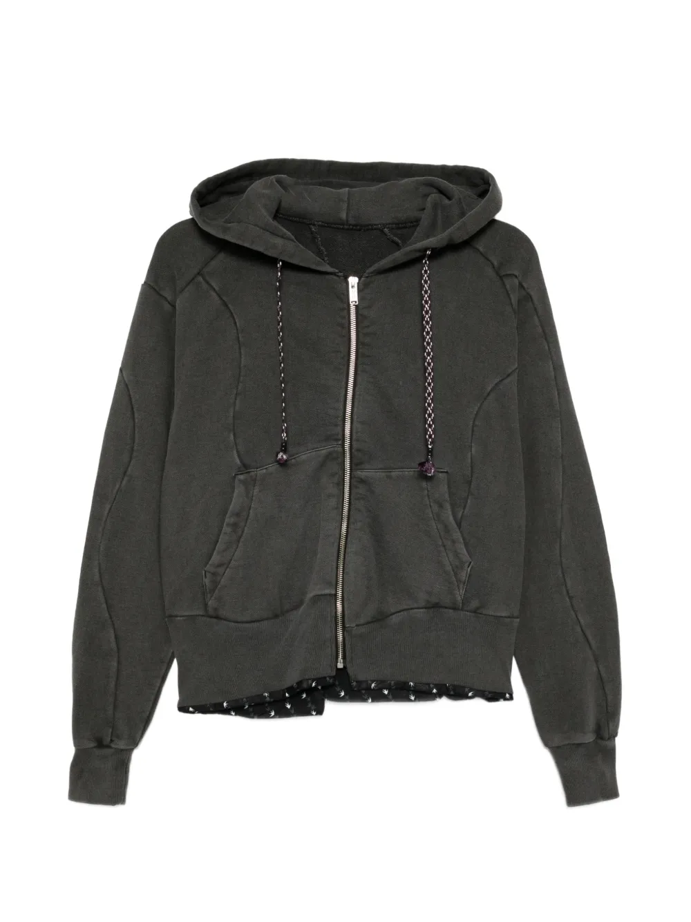Undercover cotton zipped hoodie - Grigio