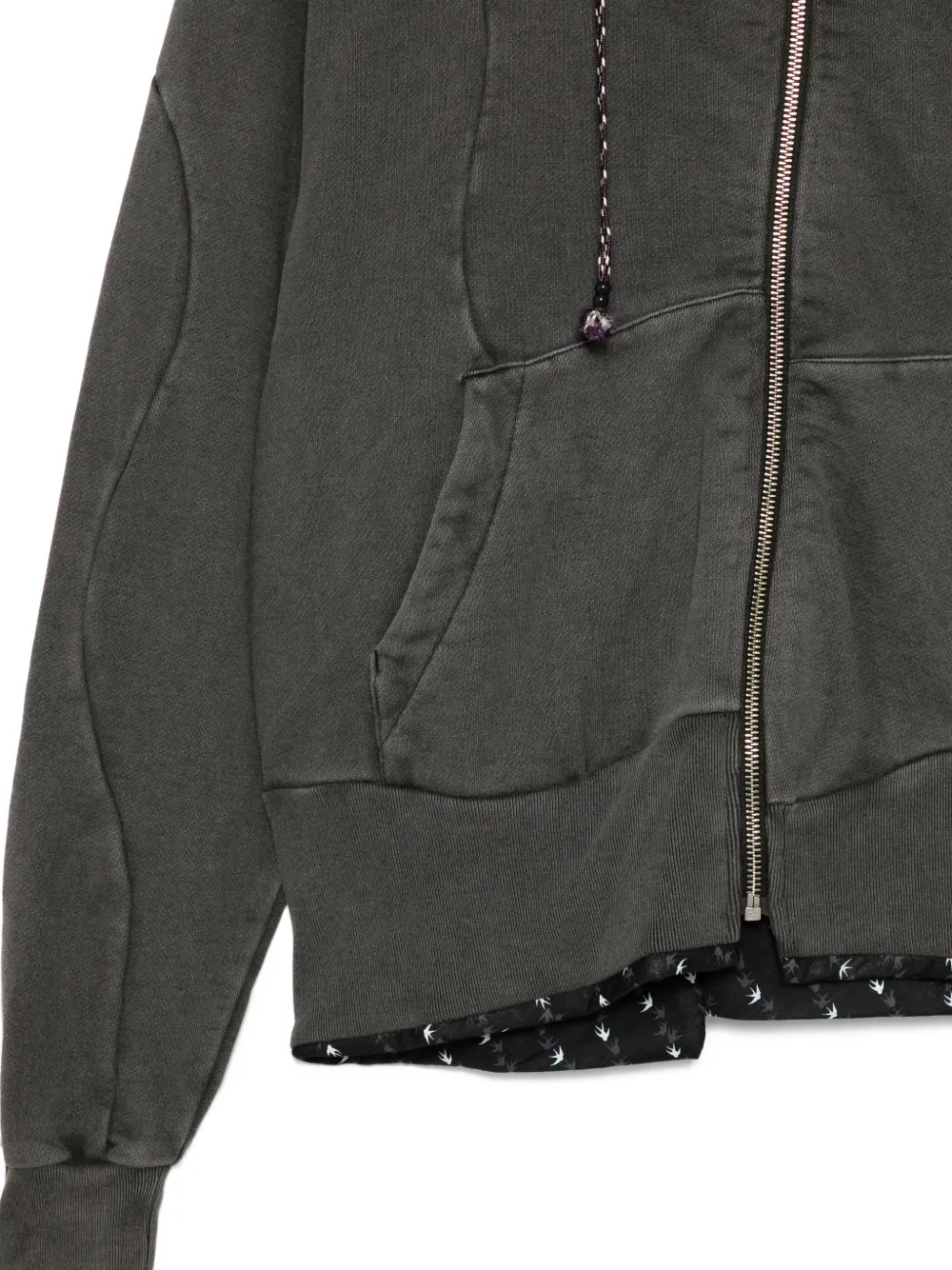 Undercover Katoenen hoodie met rits Grijs