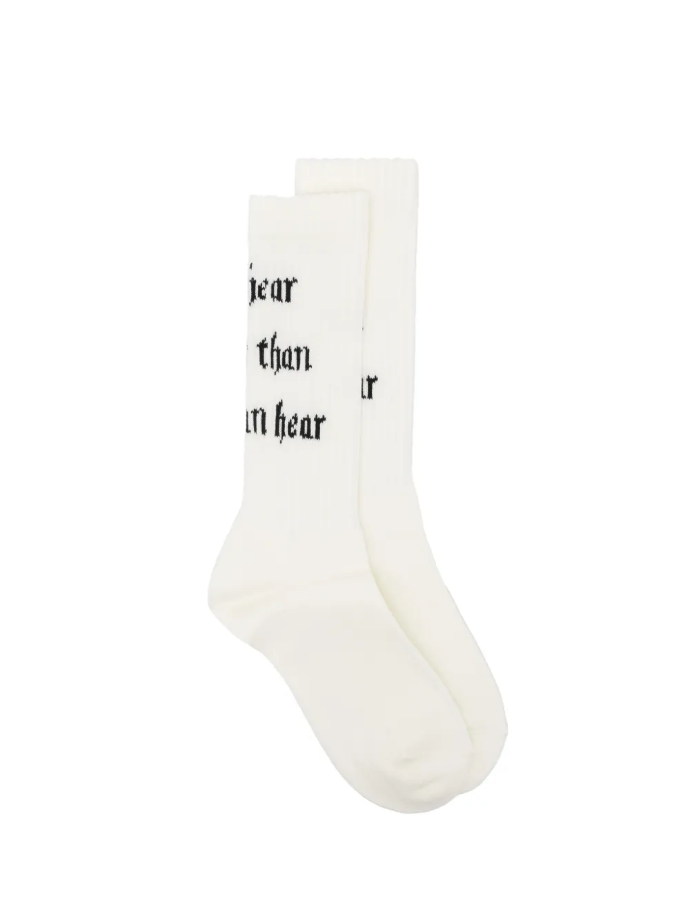 Undercover slogan-print socks - Toni neutri