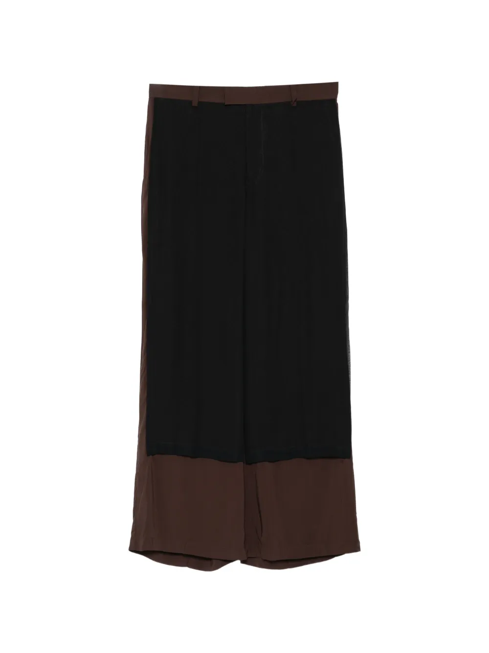 Undercover layered-panel trousers - Marrone