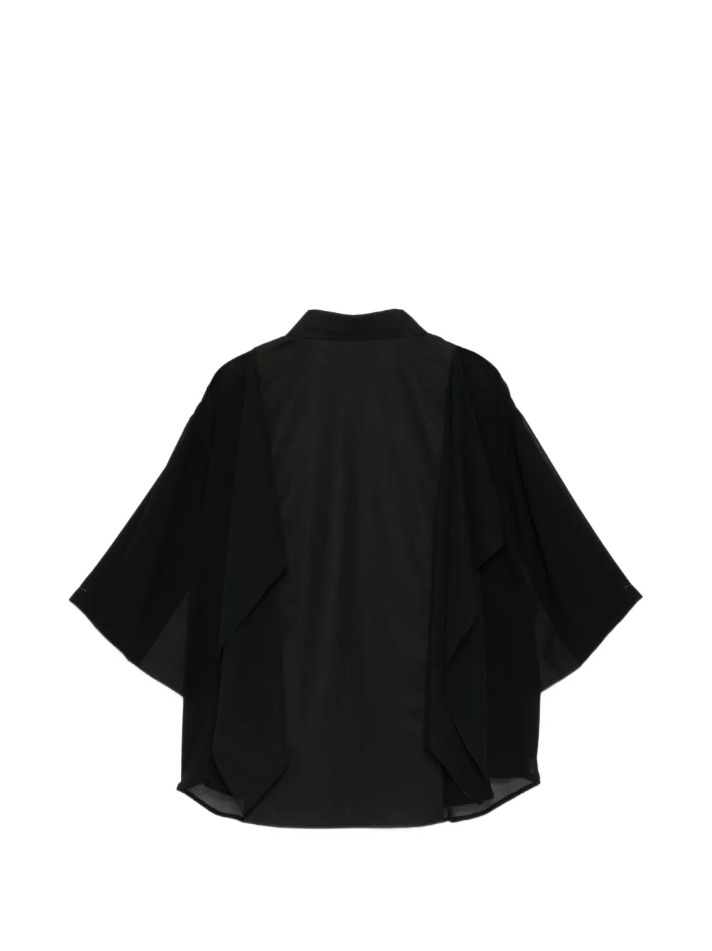 Undercover Gedrapeerd overhemd Zwart