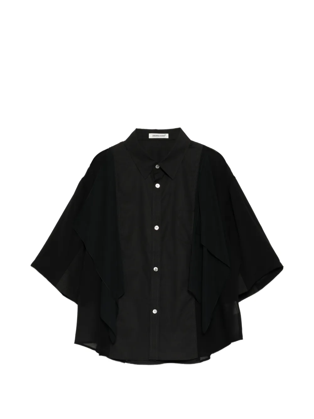 Undercover draped shirt - Nero