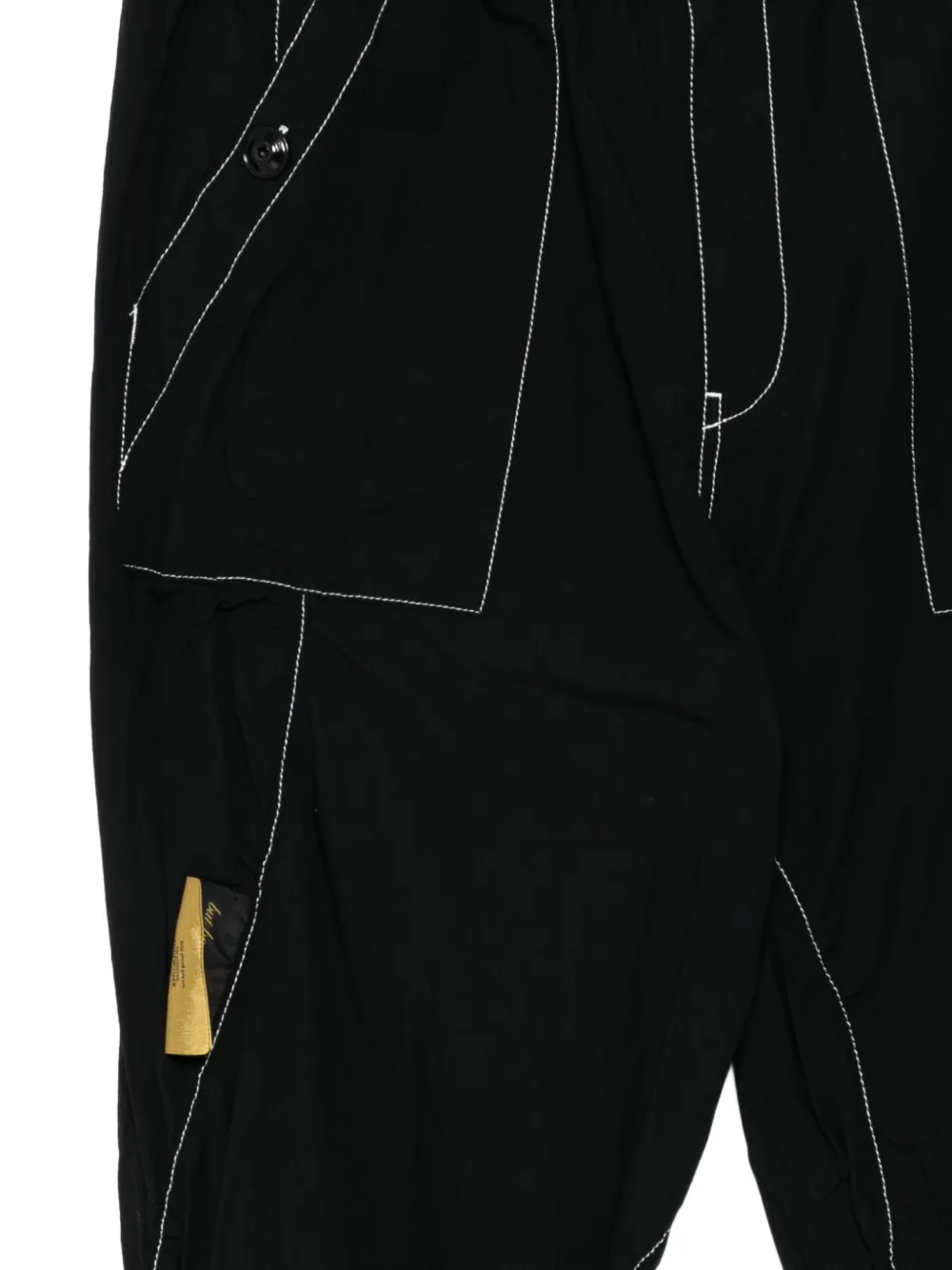 Undercover Broek met contrasterende stiksels Zwart