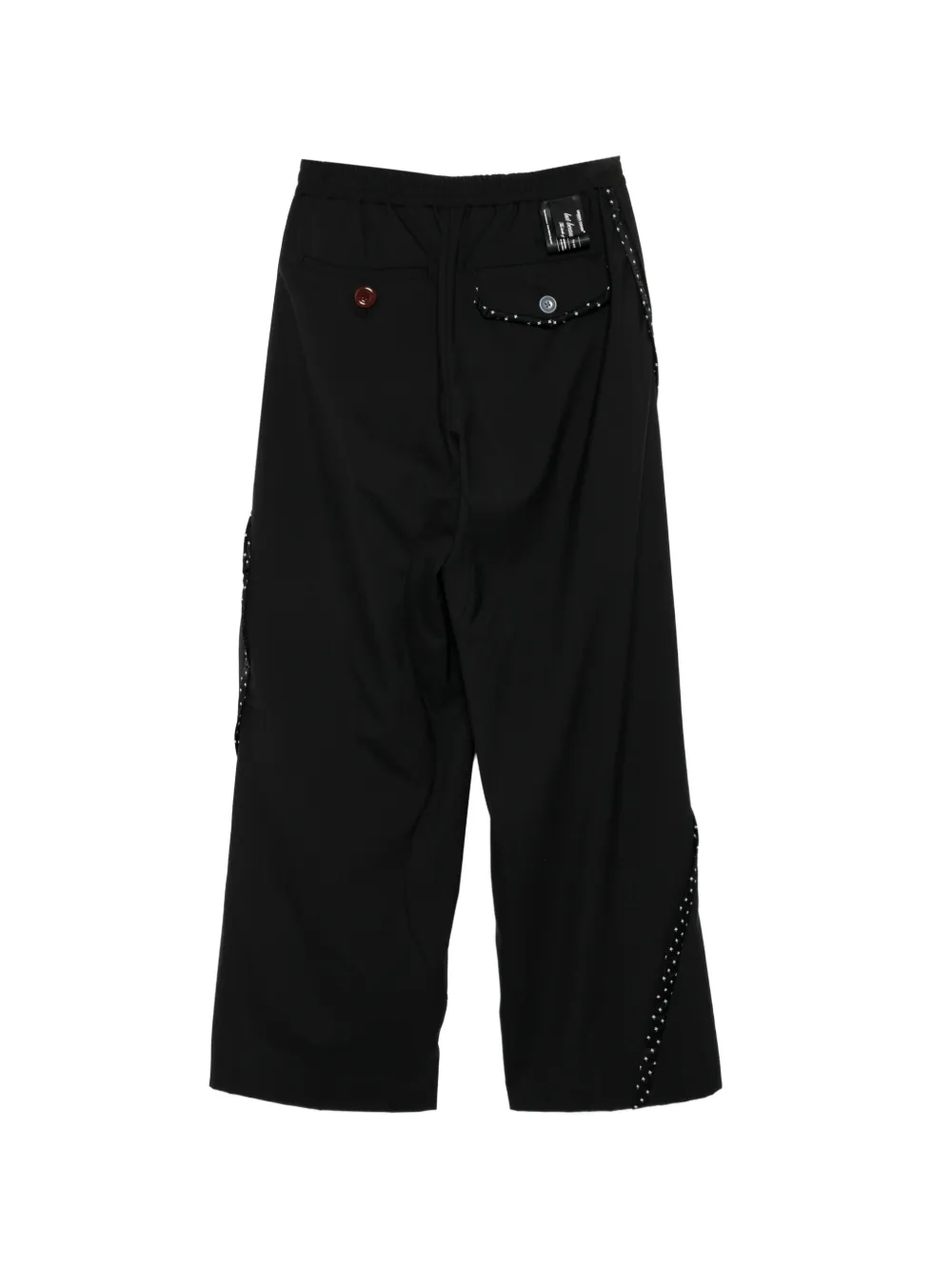 Undercover Broek met patroon afwerking Zwart
