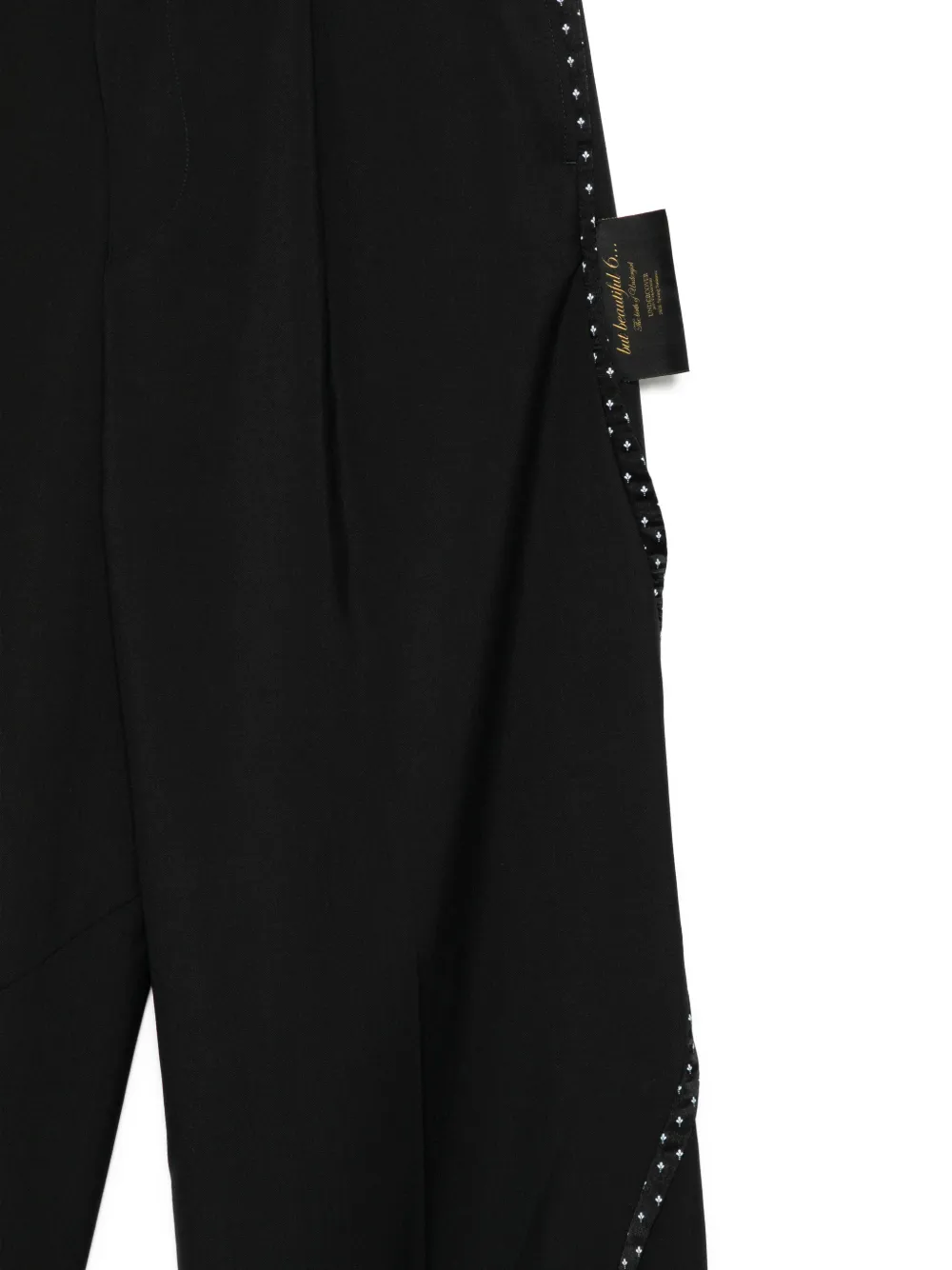 Undercover Broek met patroon afwerking Zwart