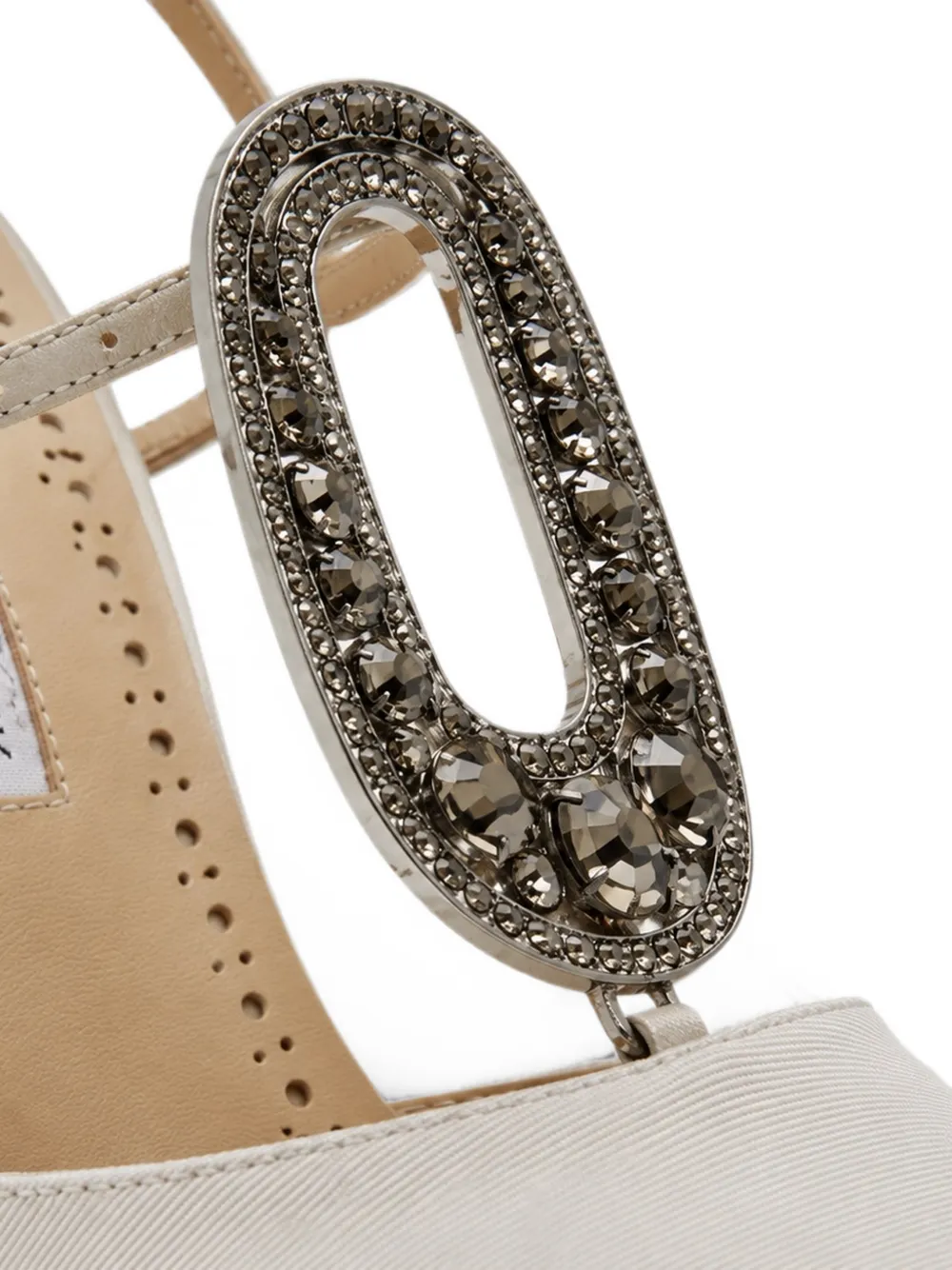 Manolo Blahnik Truta crystal-embellished pumps Beige