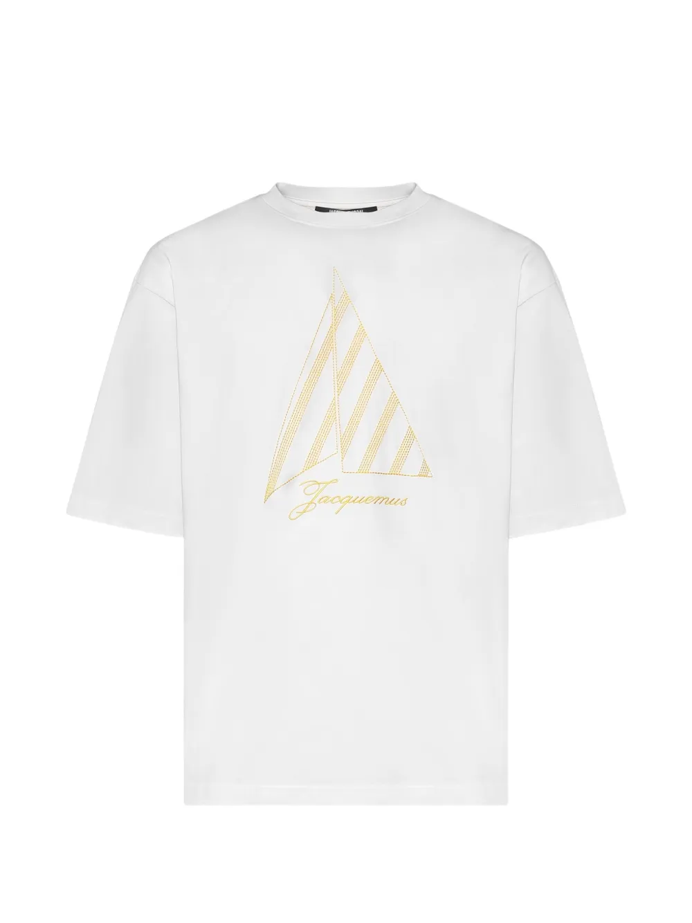 Jacquemus The Voilier embroidered logo-print T-shirt - Bianco