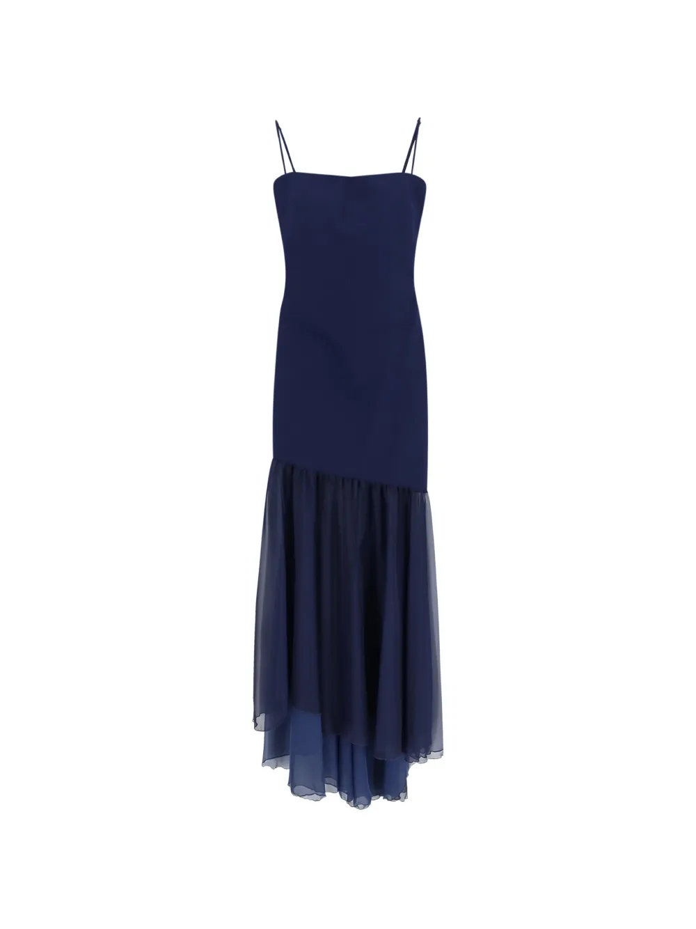 CHIARA BONI La Petite Robe asymmetric midi dress - Blu