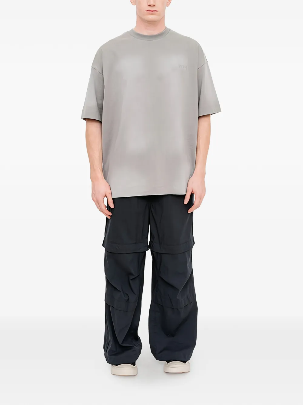 Juun.J T-shirt met grafische print Grijs
