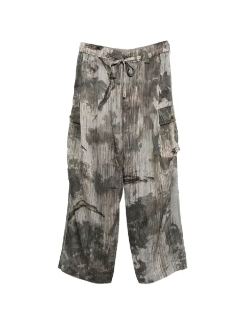 Ziggy Chen brushed-effect trousers