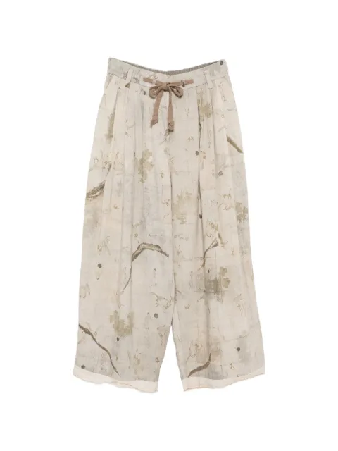 Ziggy Chen graphic-print trousers