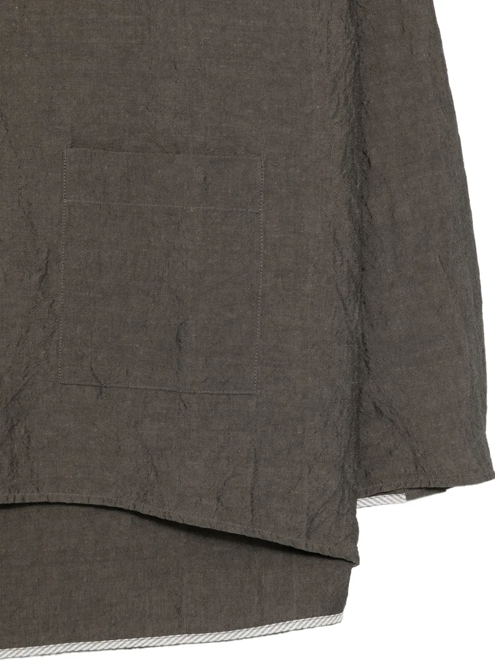  Forme D'expression Camisa Con Acabado Fruncido - Gris 