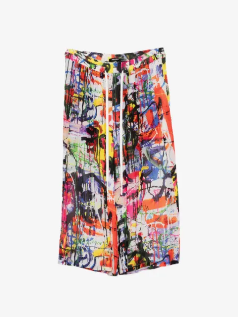 Nude:Masahiko Maruyama Weite Hose mit Farbklecks-Print