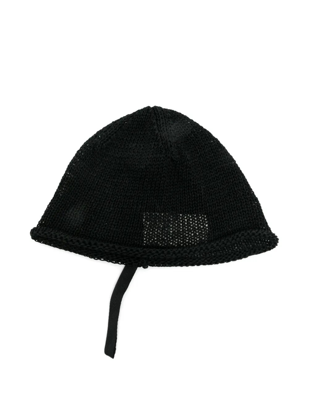 Forme D'expression knitted-mesh beanie hat - Nero