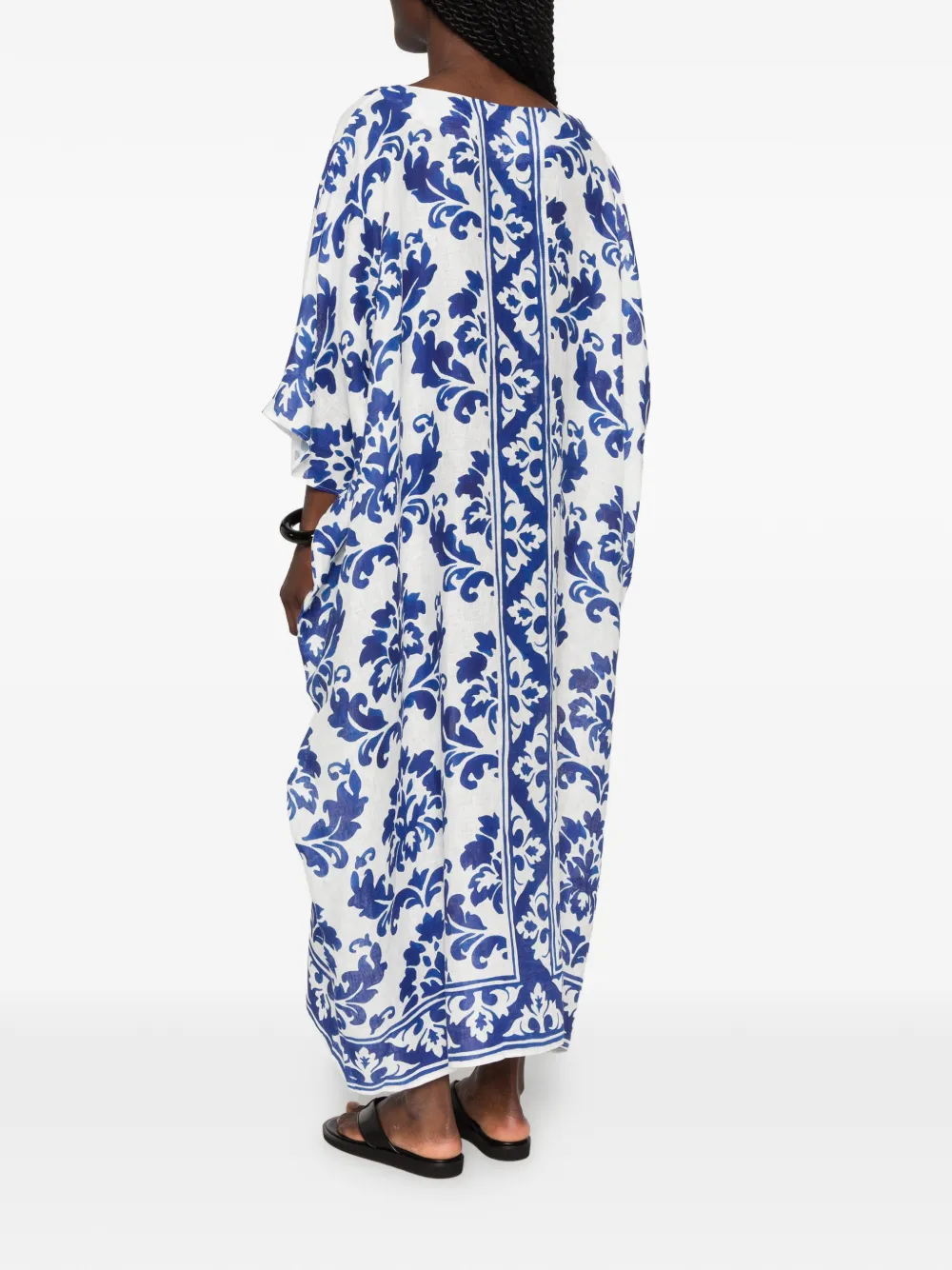 Robert Friedman Tuniek met Damask-print Wit