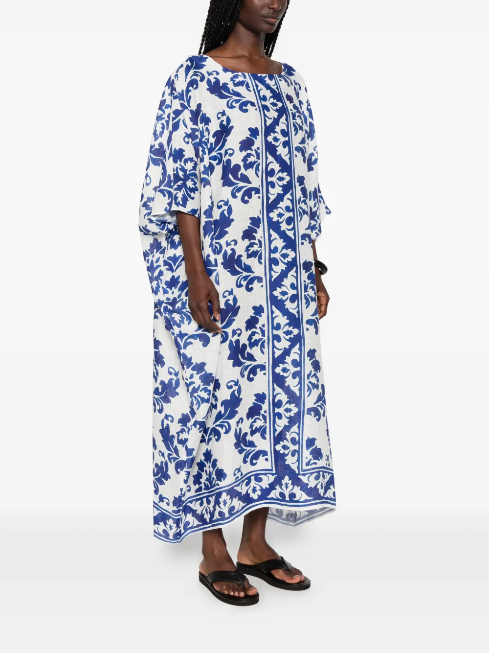 Robert Friedman Tuniek met Damask-print Wit