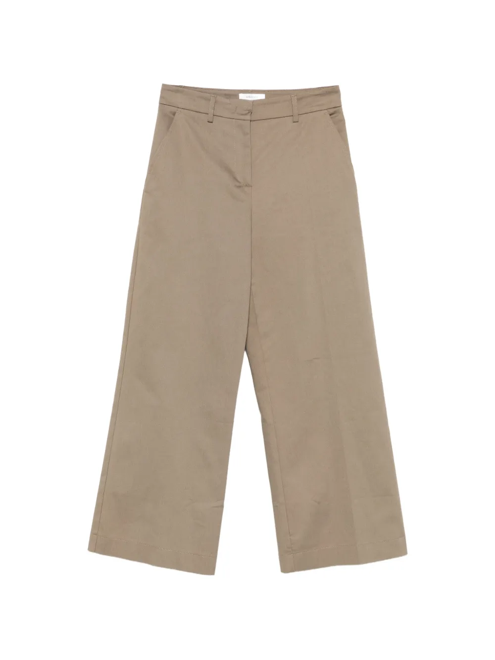 NINA 14.7 cropped wide-leg trousers - Verde