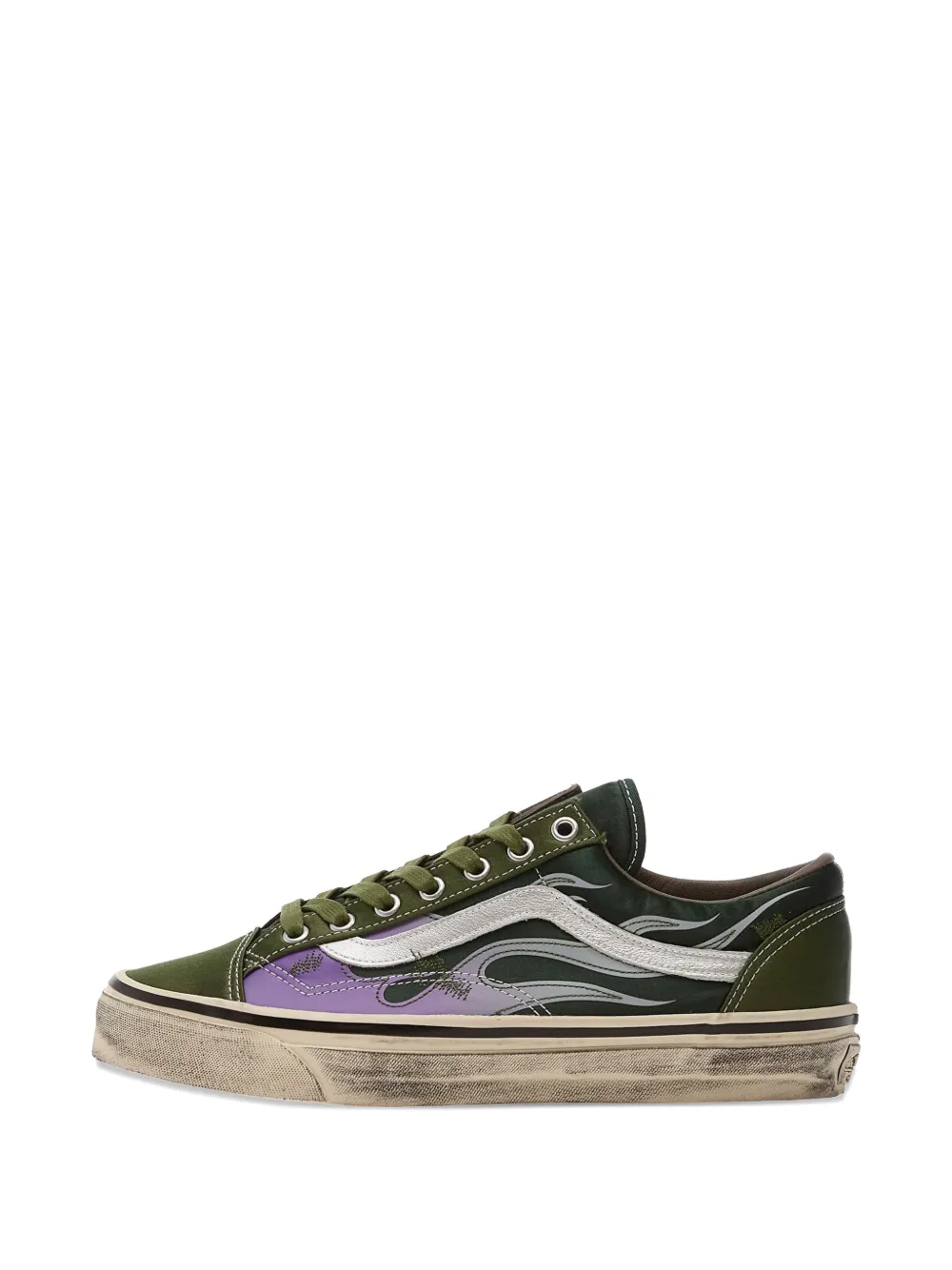 Vans Premium Old Skool 36 Flames lace-up sneakers Groen
