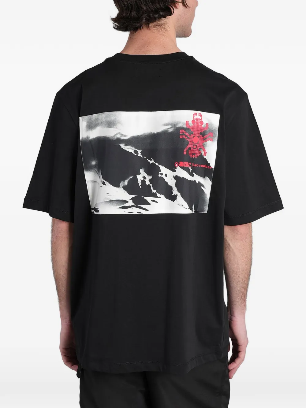 Peacemaker Oamc T-shirt met grafische print Zwart