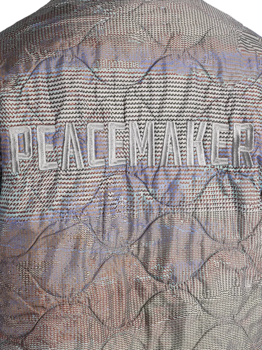 Peacemaker Oamc Casual gewatteerd button-down jack met V-hals Grijs