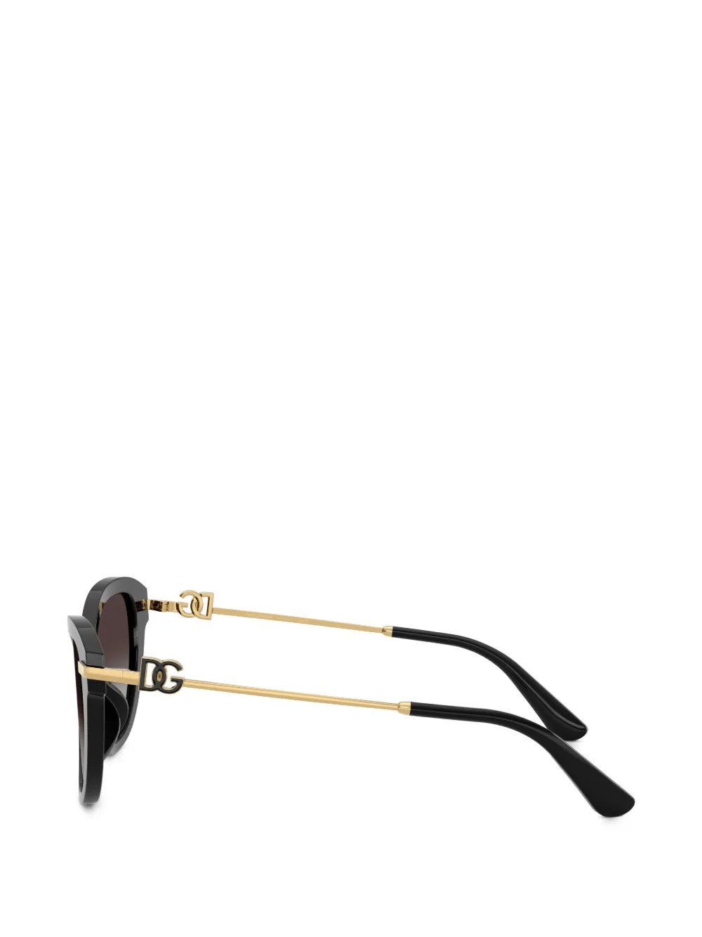 Dolce & Gabbana Eyewear Zonnebril met cat-eye montuur Zwart