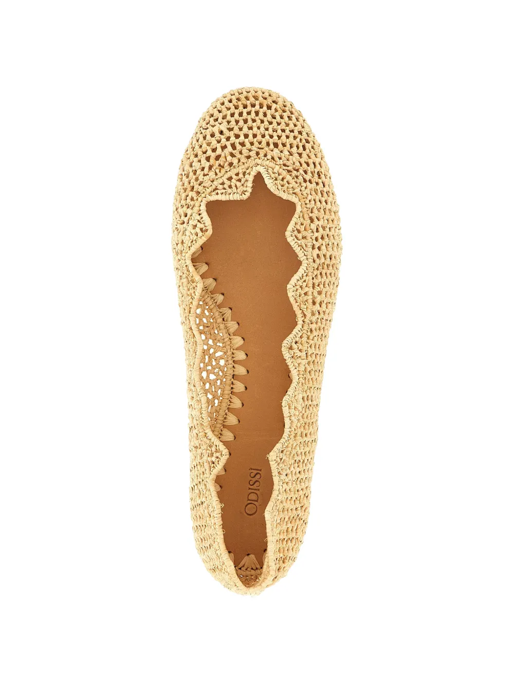 ODISSI Gewelfde ballerina's Beige