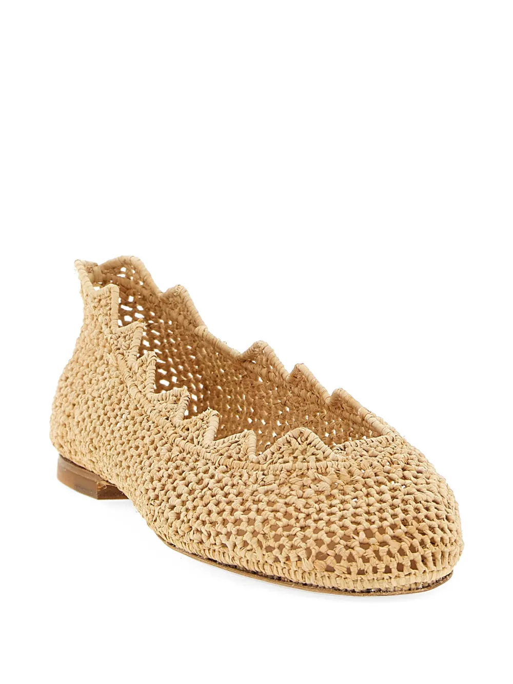ODISSI Gewelfde ballerina's Beige