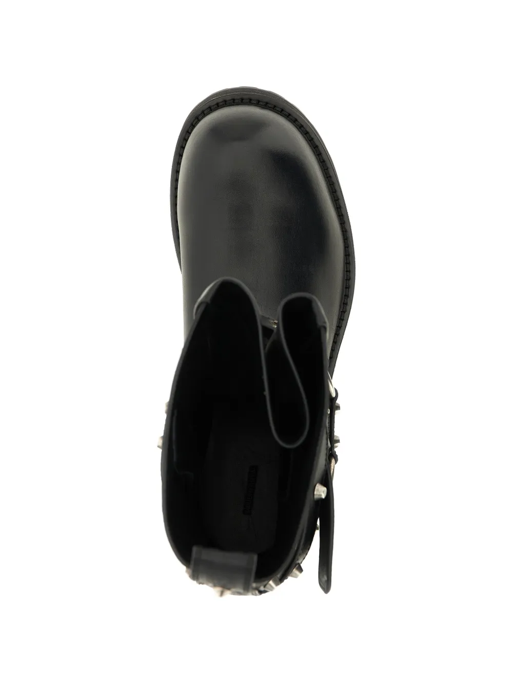 Balenciaga Venom City leather biker boots Zwart