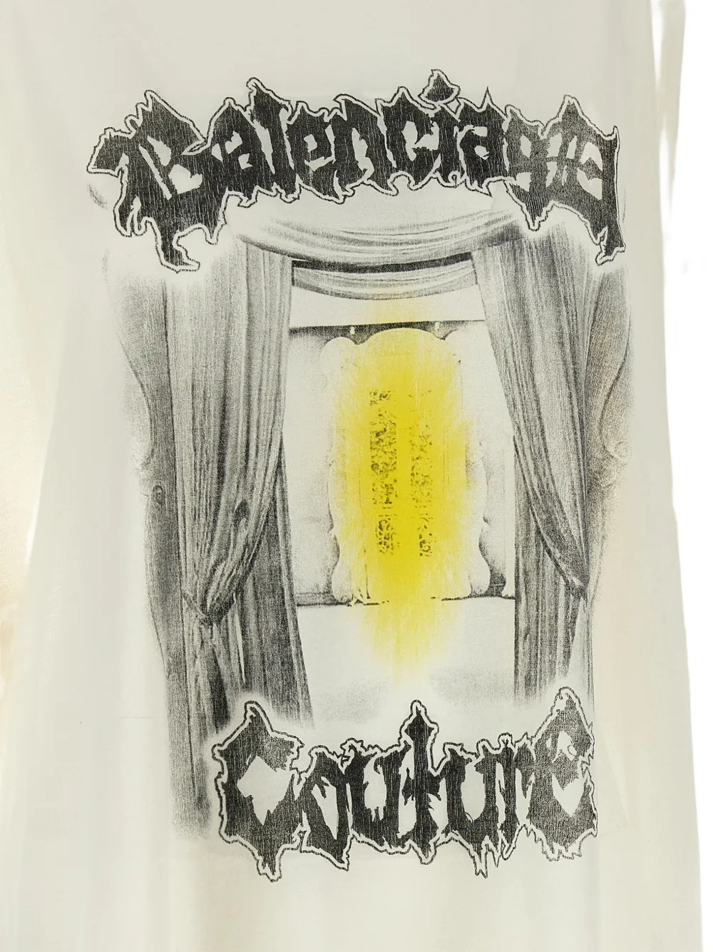 Balenciaga Salon De Couture jersey T-shirt Beige
