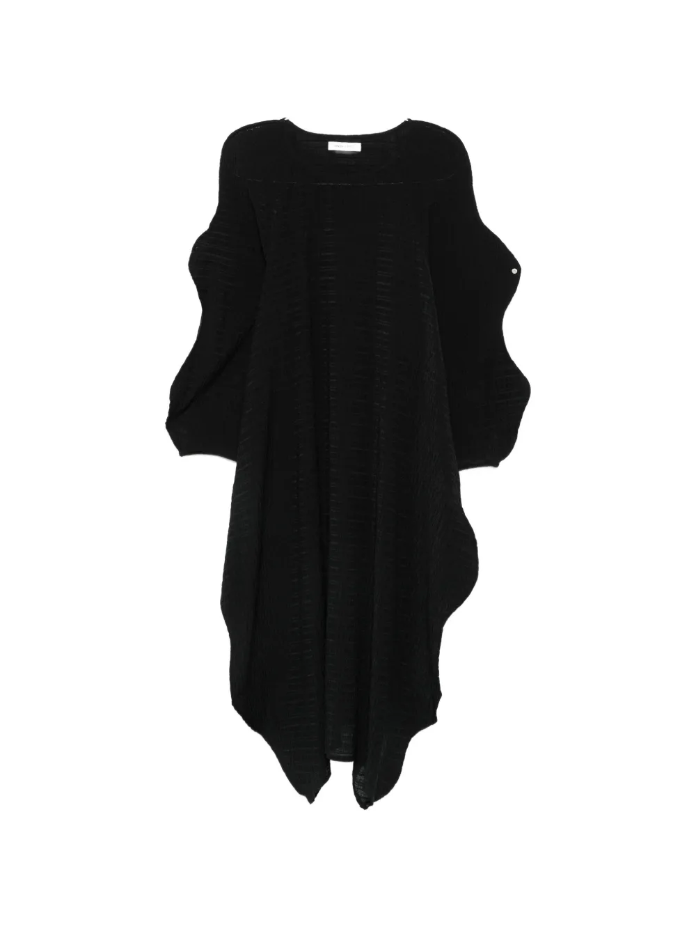 Henrik Vibskov Octo textured draped dress - Nero
