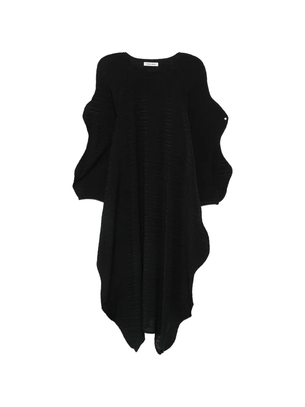 Henrik Vibskov Octo textured draped dress - Nero
