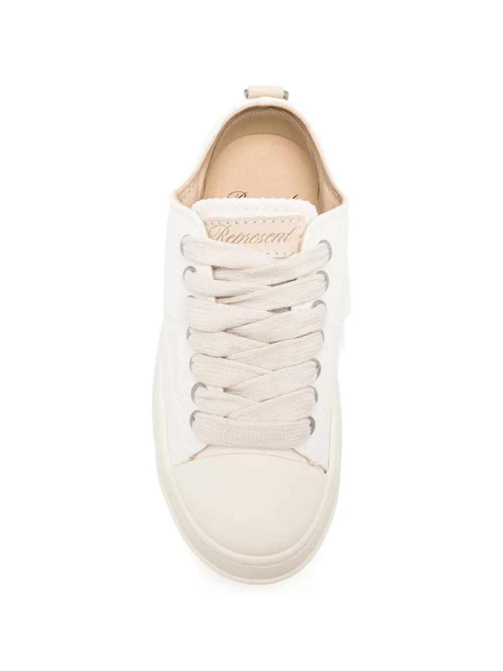 Represent Sneakers met logopatch Beige