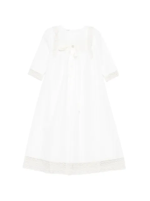 Paz Rodriguez lace-trim ruffled dress