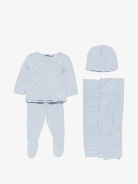 Paz Rodriguez pointelle-knit four-piece tracksuit