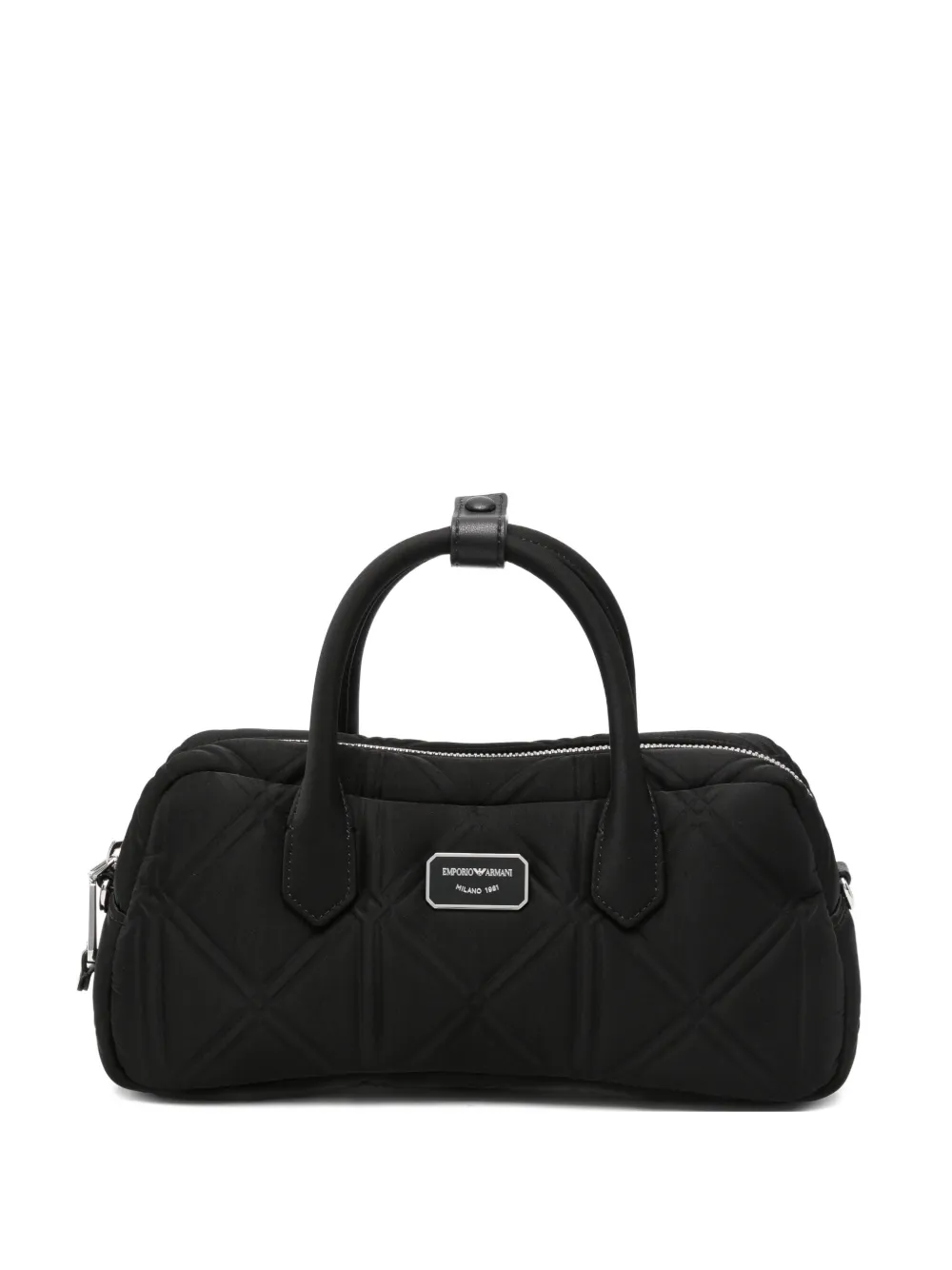 Emporio Armani logo-plaque tote bag - Nero