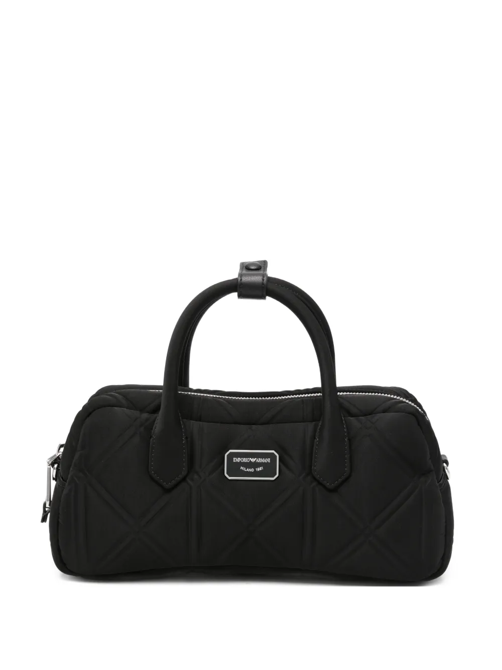 Emporio Armani logo-plaque tote bag - Nero