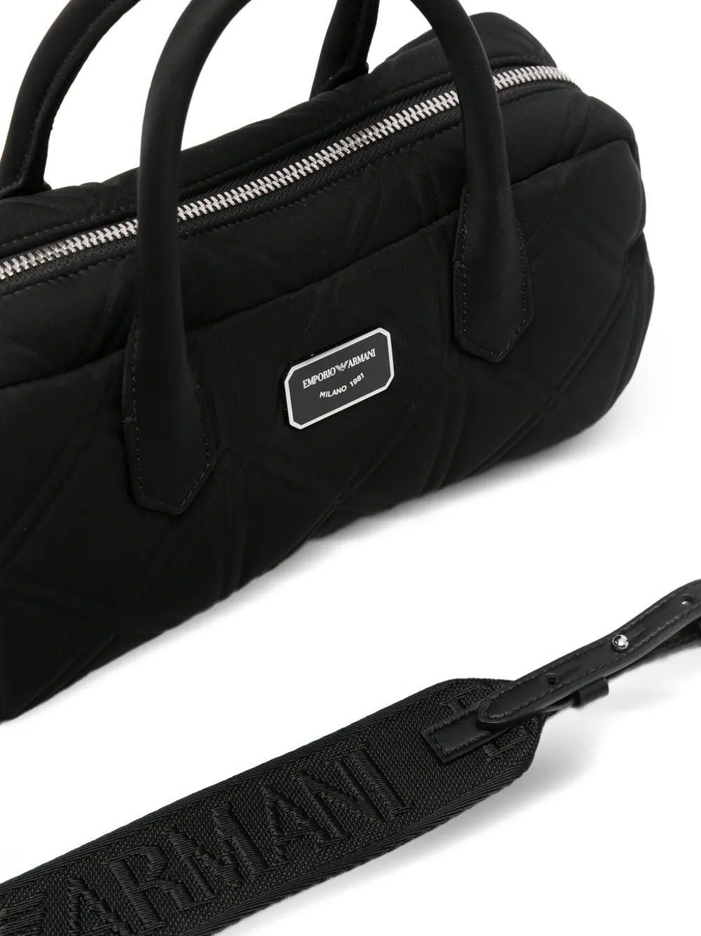 Emporio Armani Heuptas met logoplakkaat Zwart