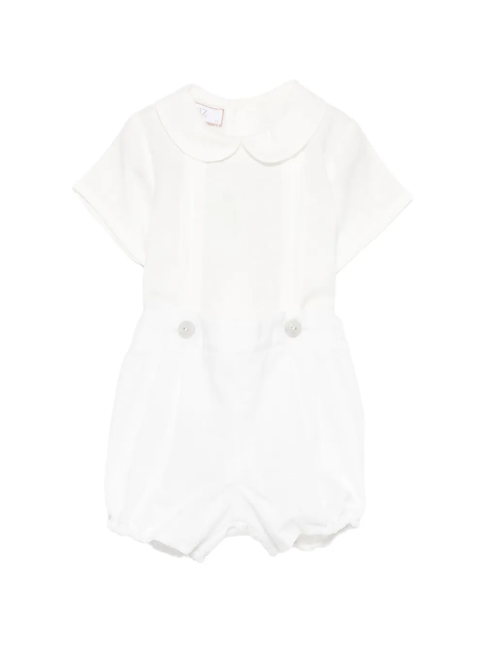 Paz Rodriguez Peter-Pan-collar short set - Weiß