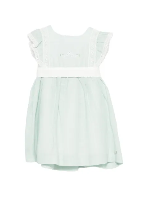 Paz Rodriguez embroidered ruffled dress