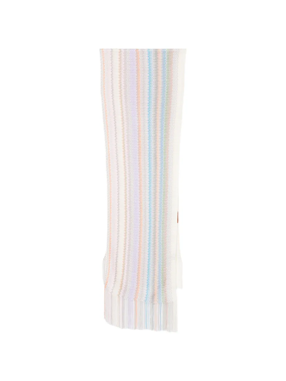 Missoni zig-zag fringed scarf - Toni neutri