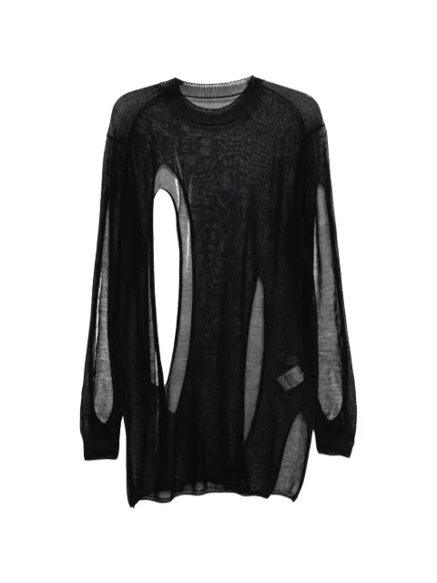 Yohji Yamamoto jersey semitranslúcido