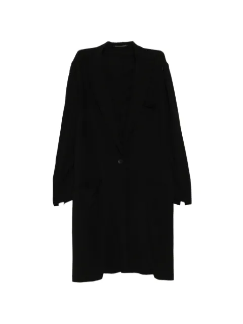 Yohji Yamamoto single-breasted notched-lapel jacket