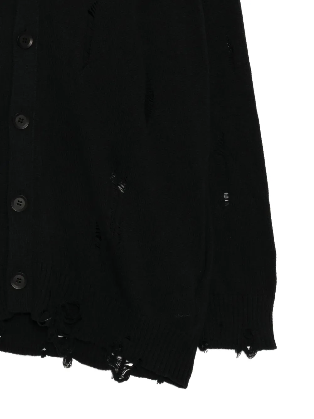 Yohji Yamamoto Gerafeld vest Zwart