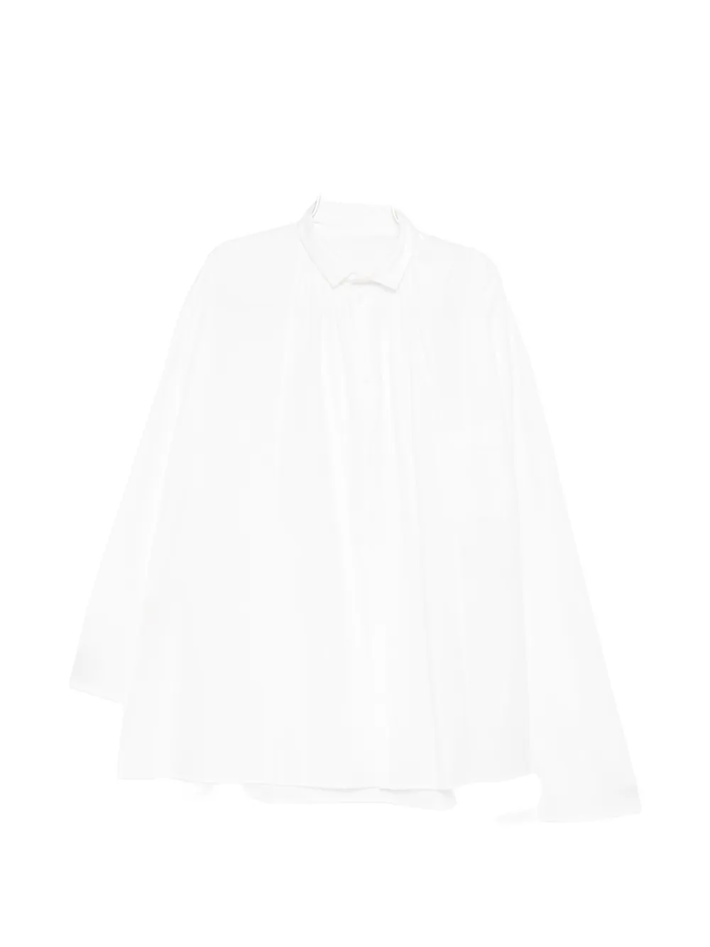 Yohji Yamamoto asymmetric-hem layered shirt - White